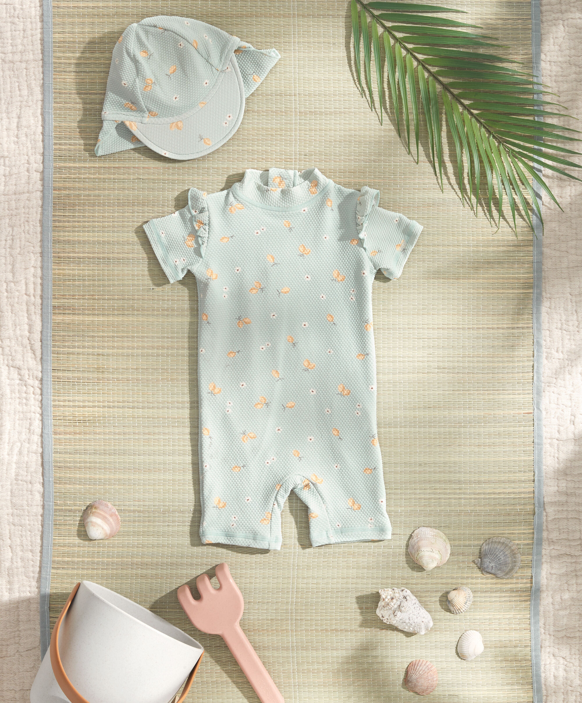 Short Sleeve Rashsuit Swimwear - Lemon image number 3