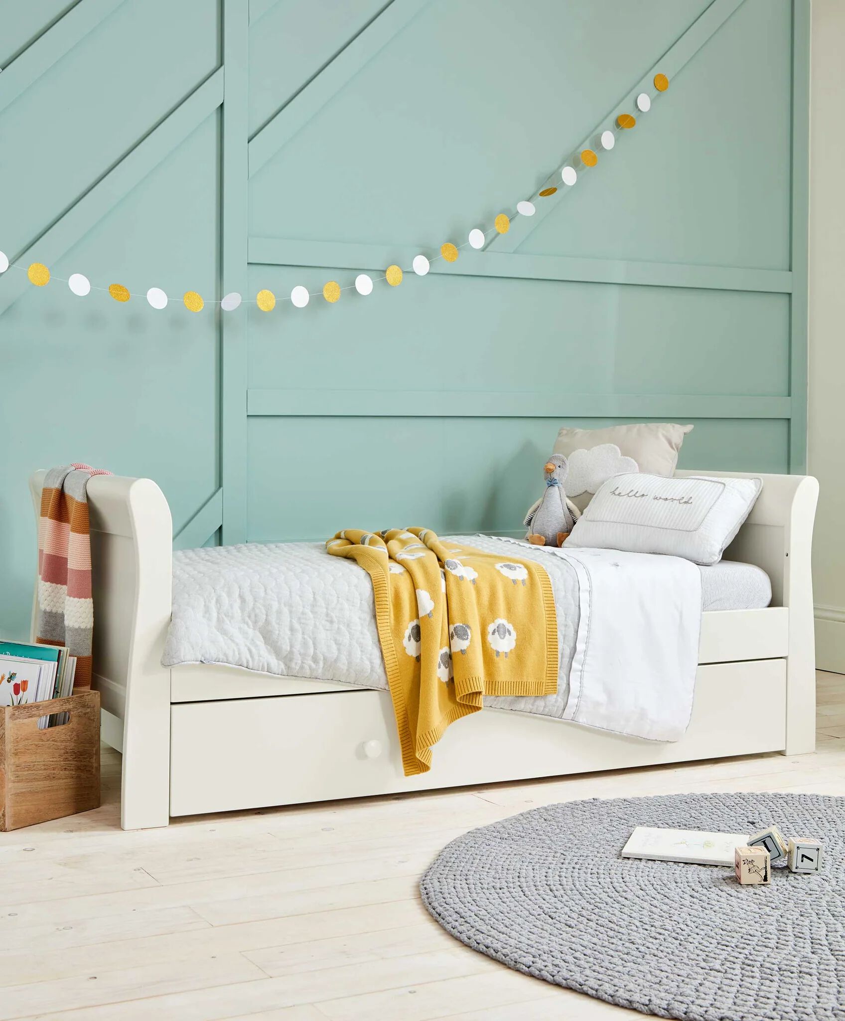 Mia Cot/Toddler Bed - White image number 2