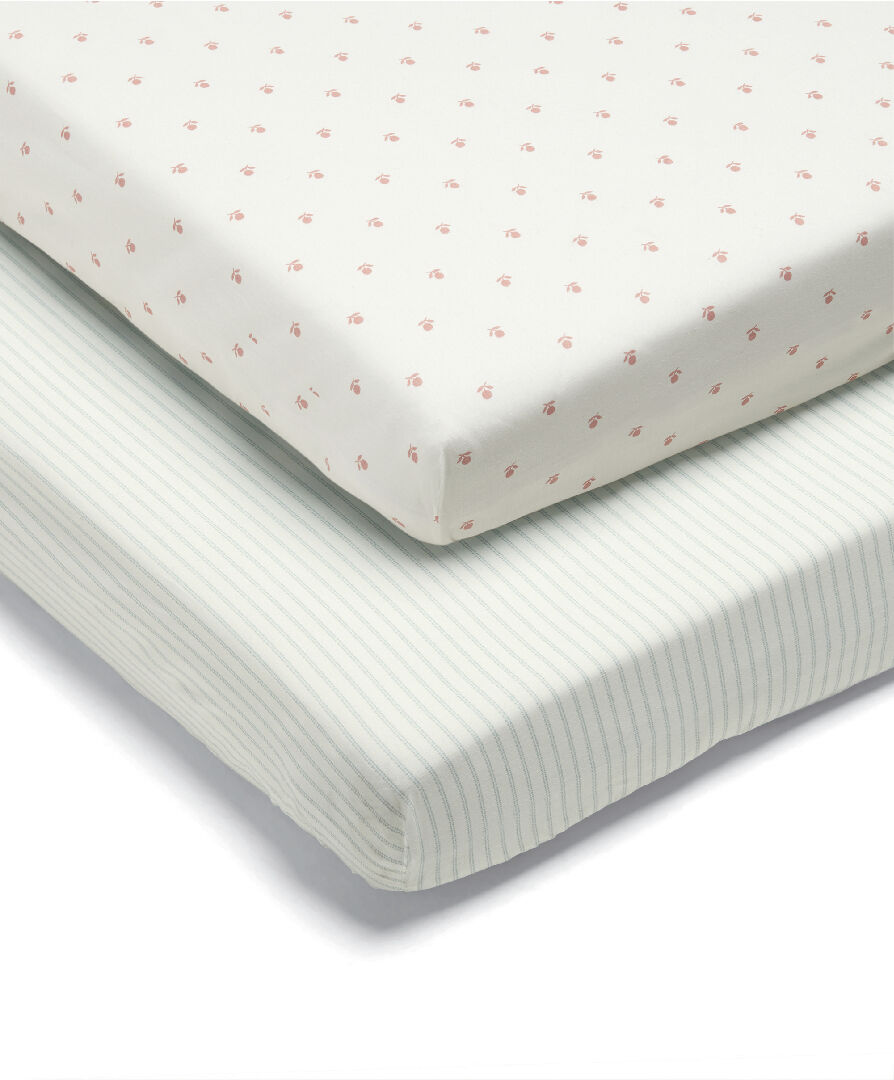 2 Pack Fitted Sheets - Stripe image number 1