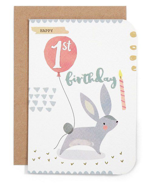 Card -1st Birthday Bunny image number 1