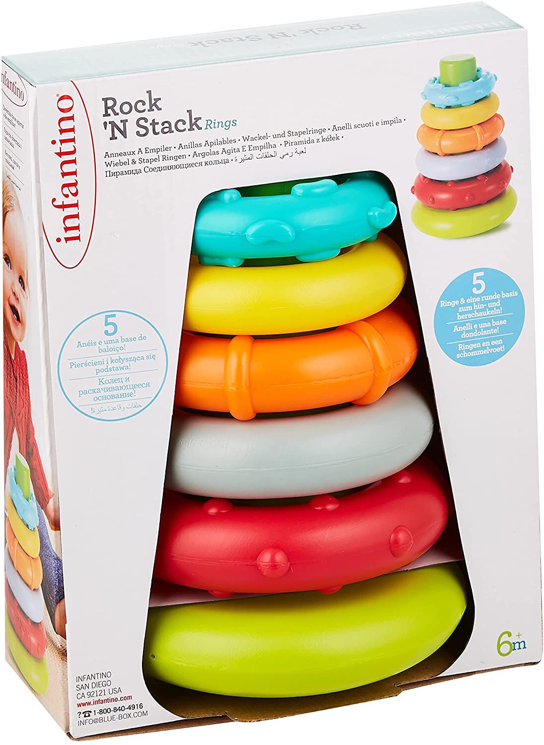 INFANTINO ROCK'N STACK RINGS image number 4