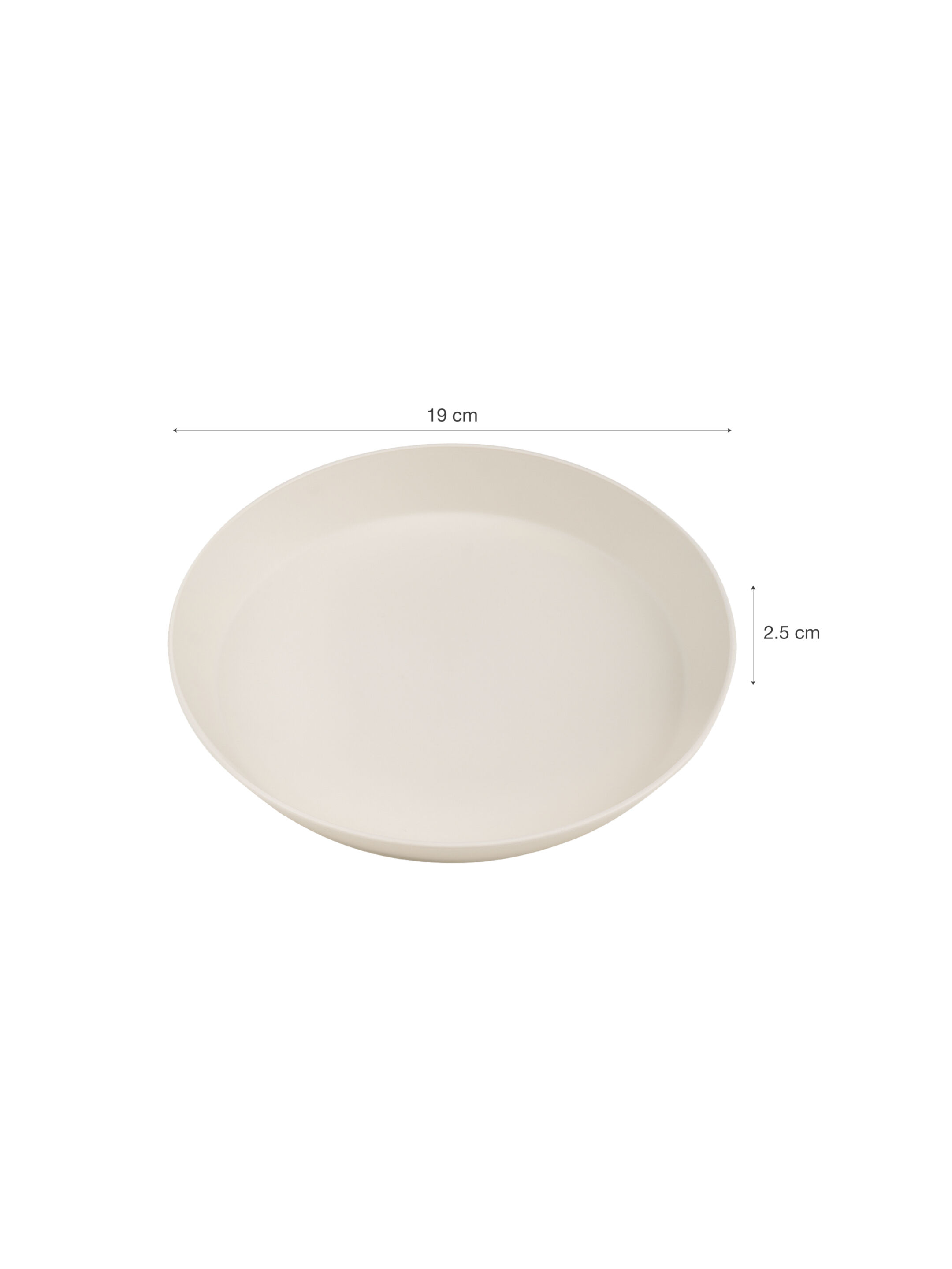 Citron Bio Based Plate Set of 4 - Pink/Cream image number 4