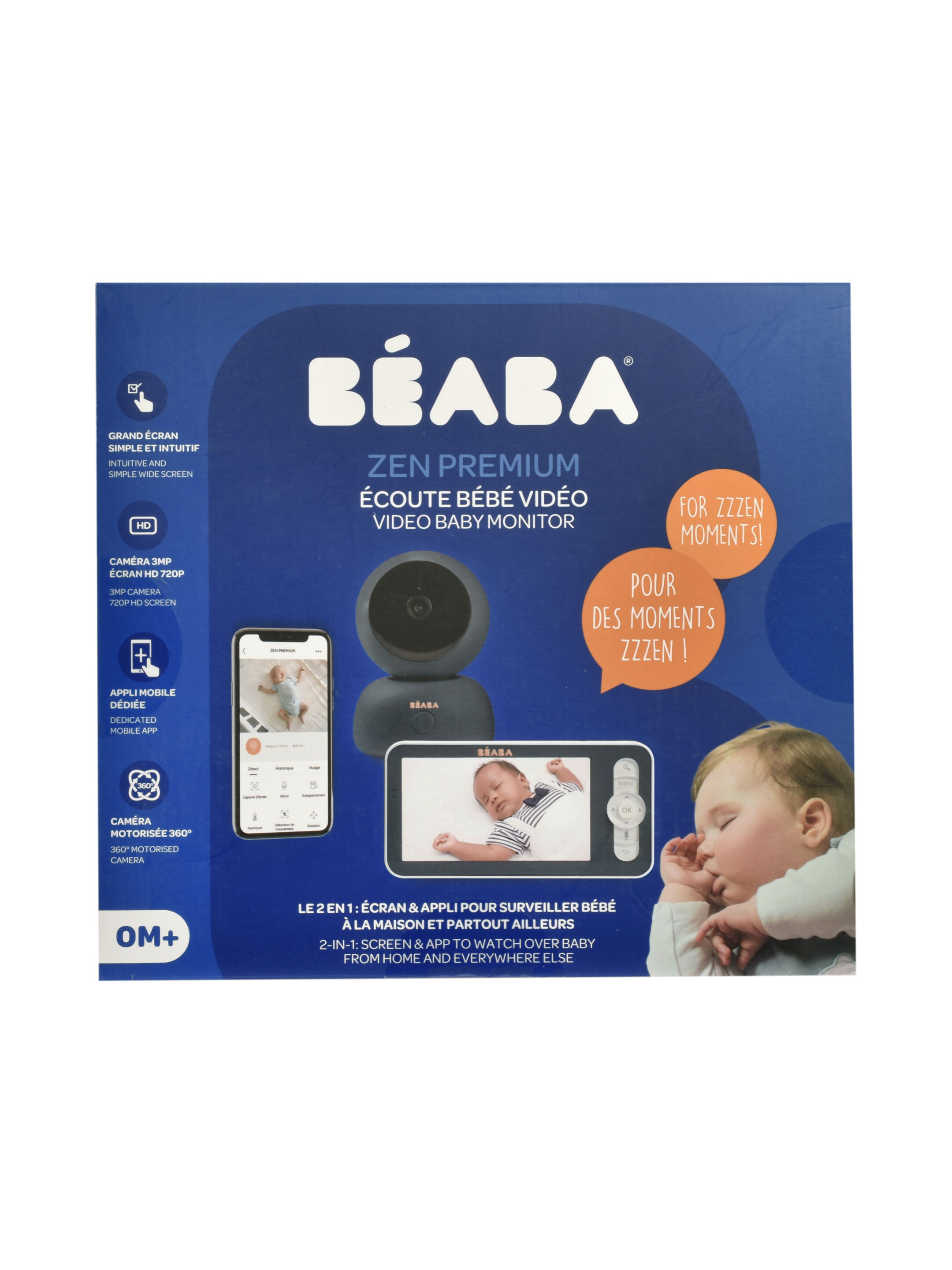 Beaba Video Baby Monitor Zen Premium - Night Blue image number 4