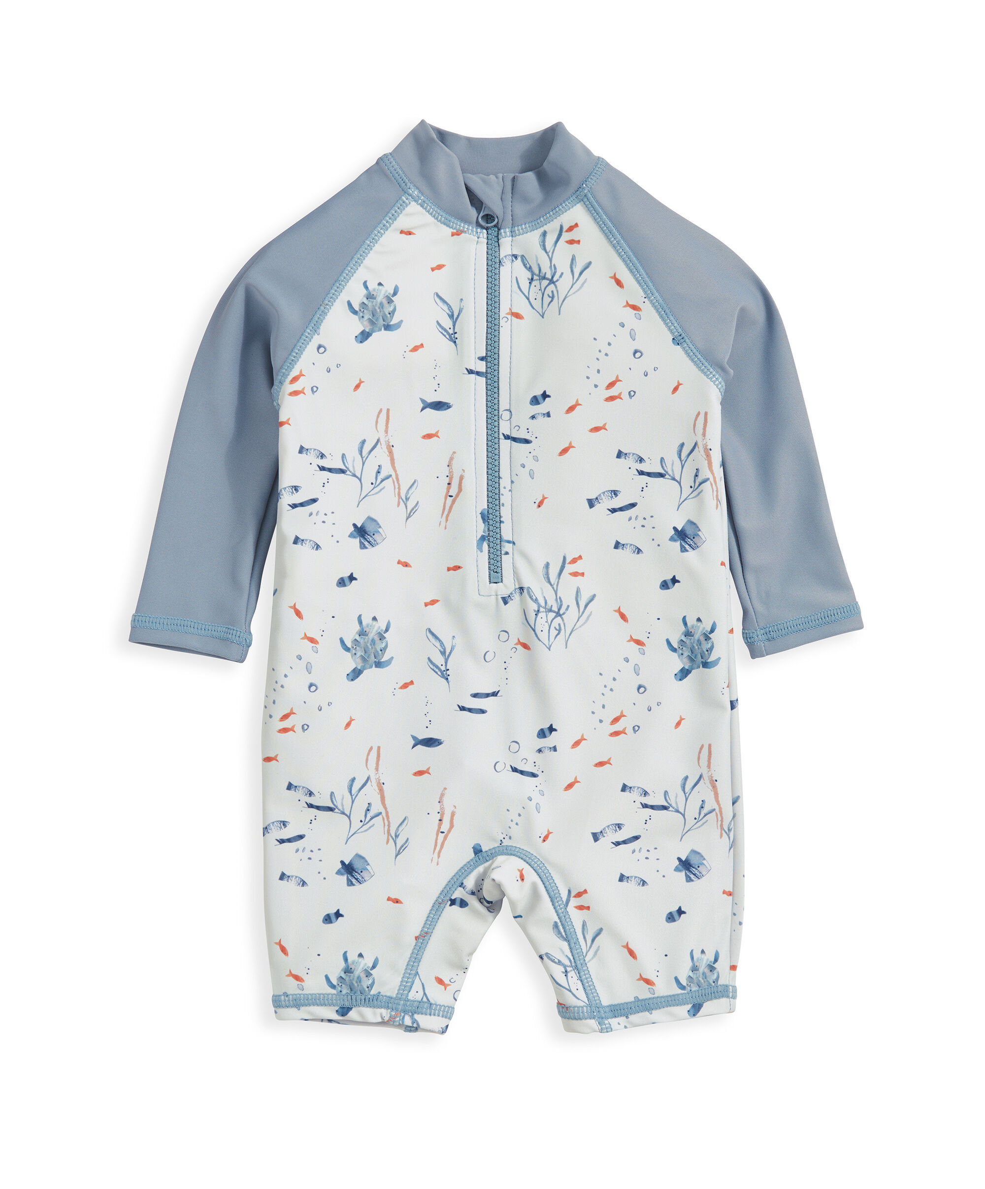 Long Sleeve Rashsuit Swimwear - Blue image number 2