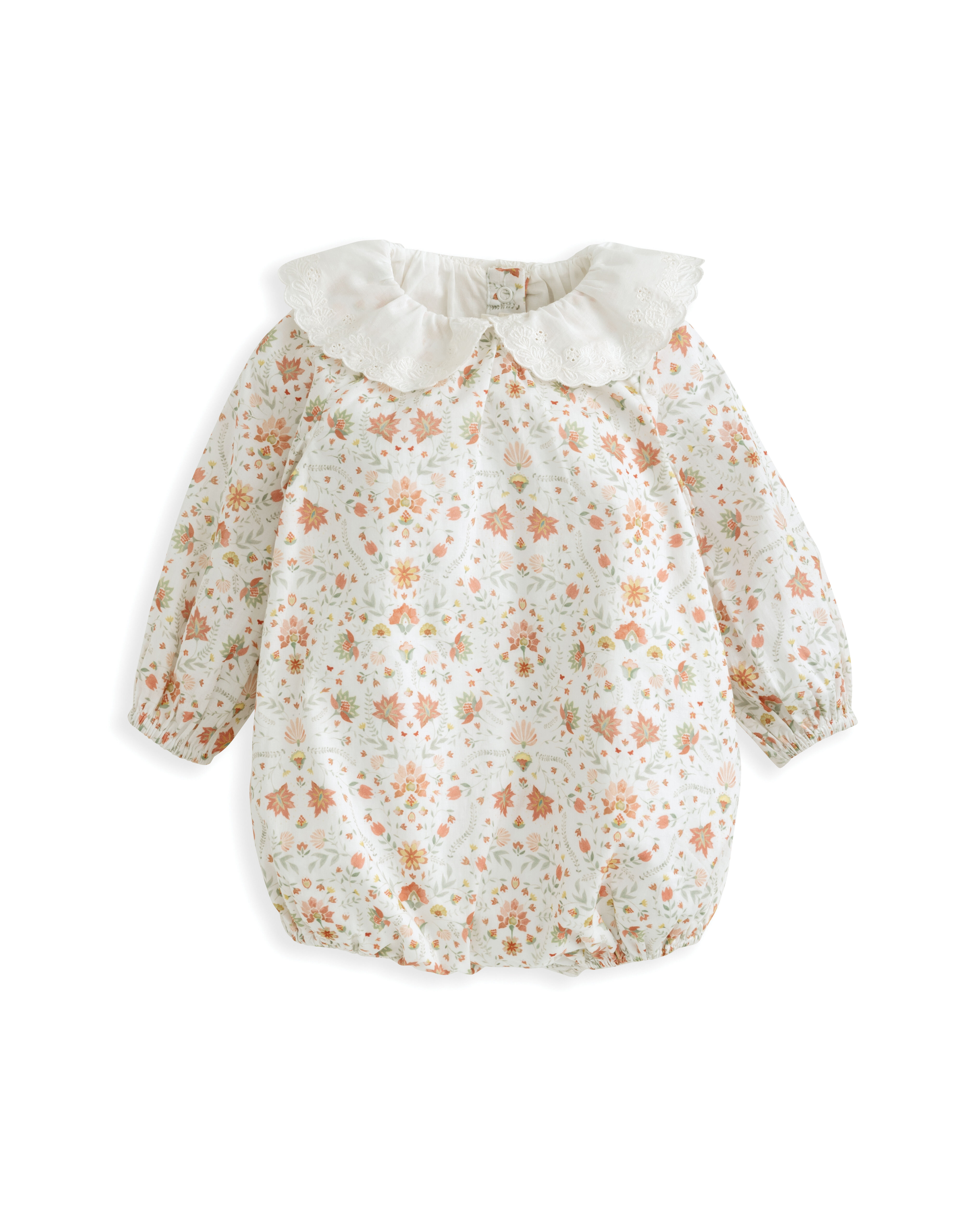 Symmetrical Floral Romper image number 2