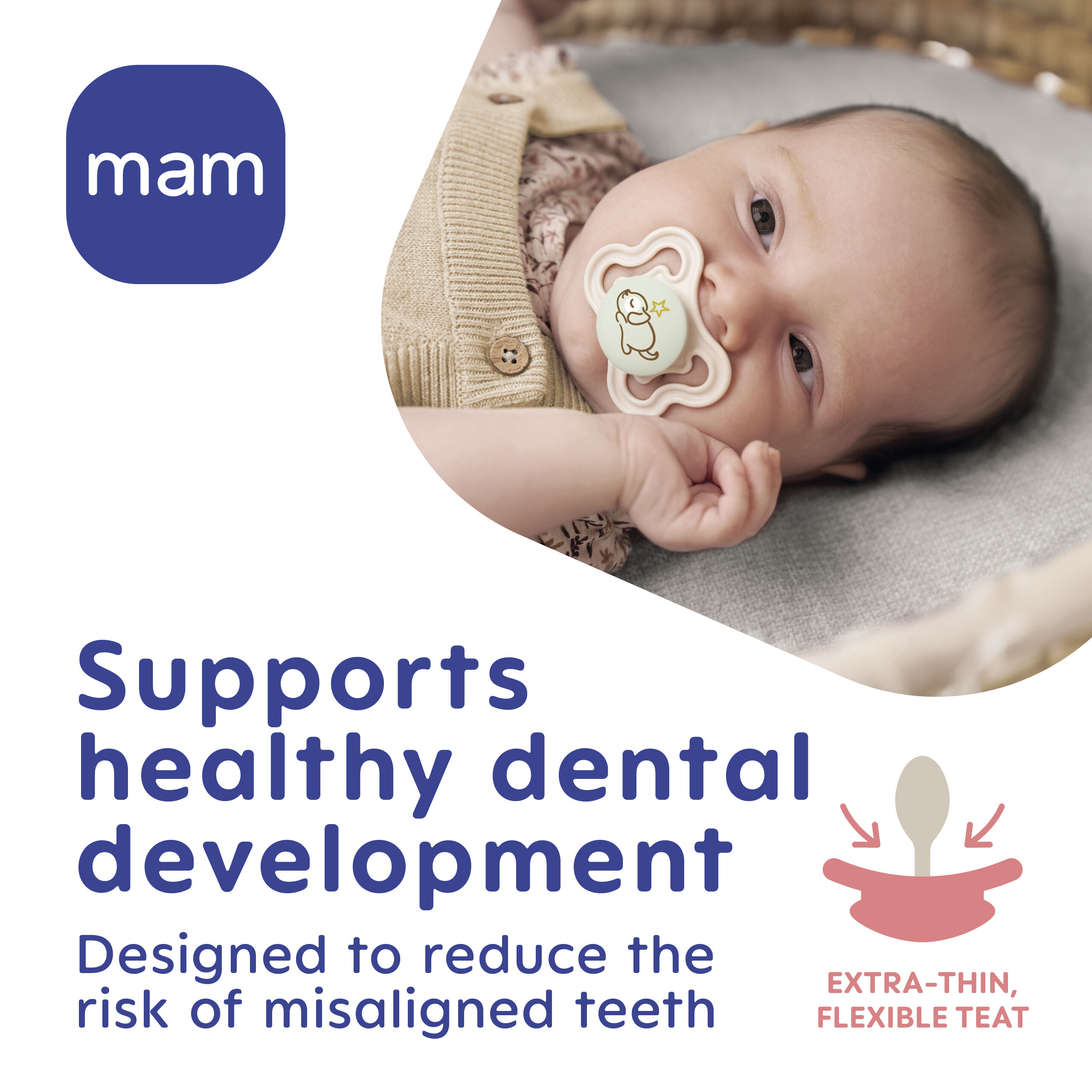 Mam Baby Supreme Silicone Pacifier - 6 M+ | Sealife Green & Blue - Pack of 2 image number 6