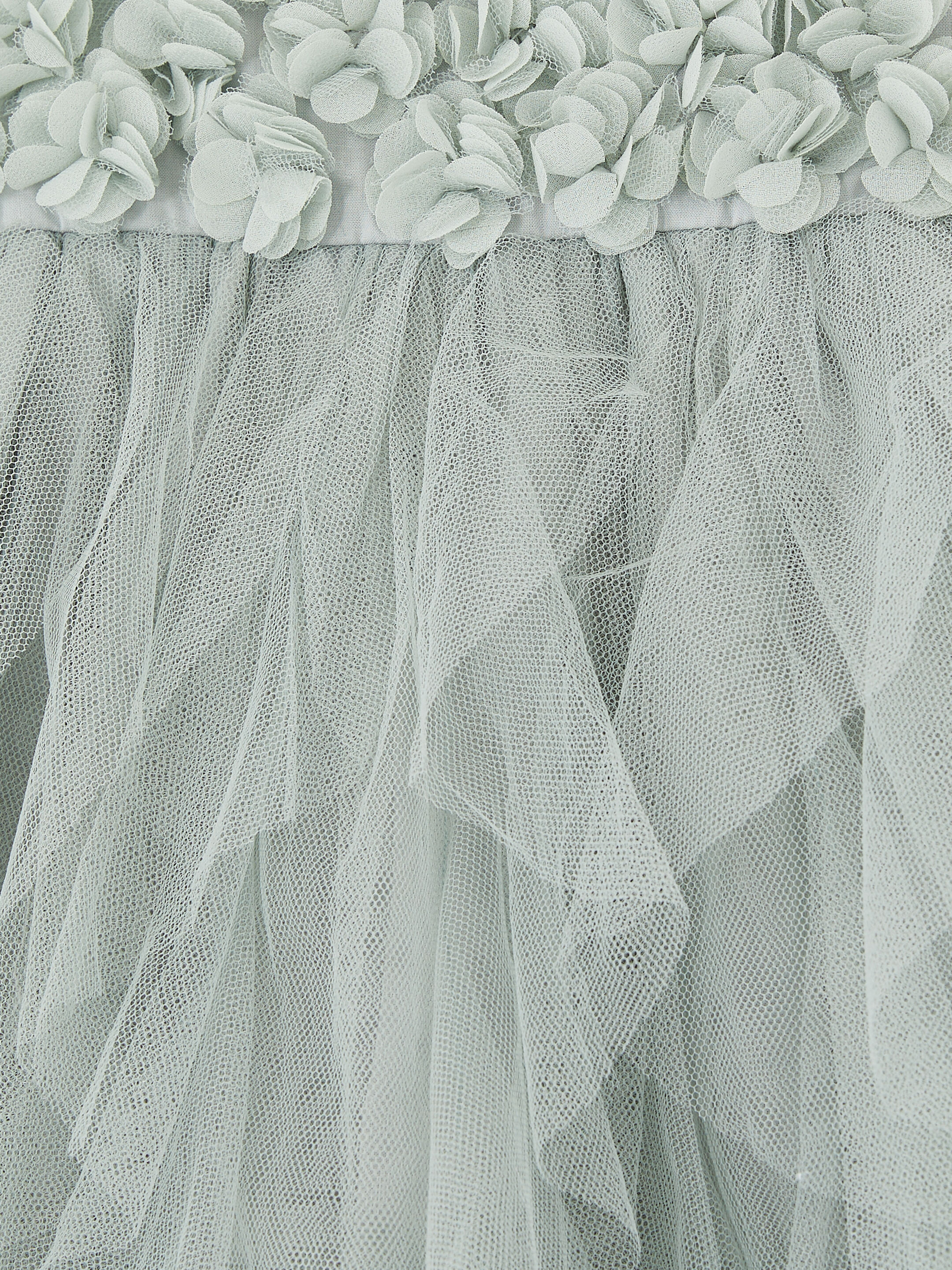 Kids 3D Flower Mesh Dress image number 3