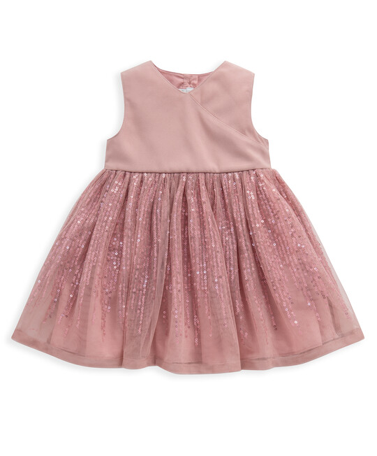 Pink Sequin Sleeveless Dress image number 1