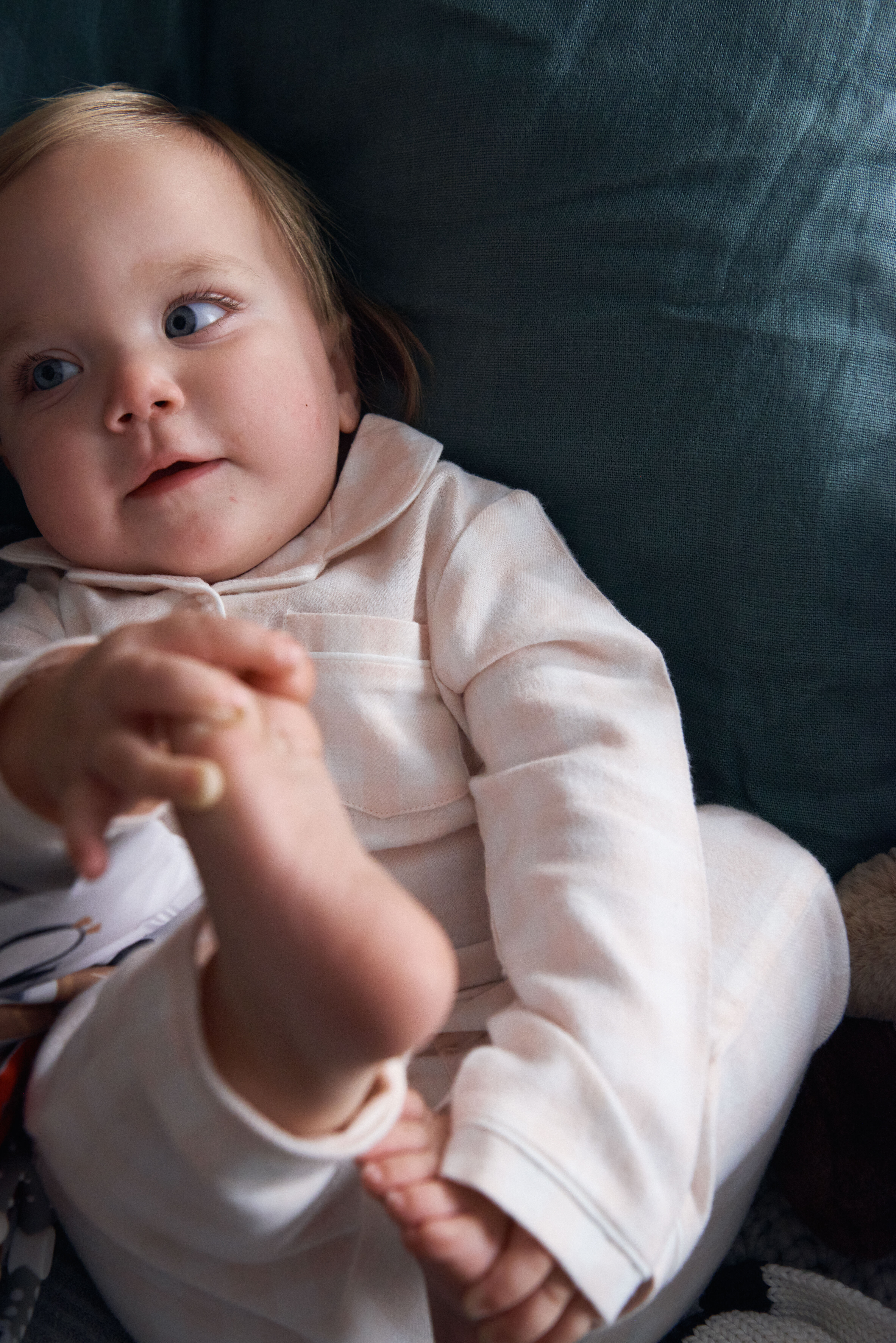 Pink Gingham Woven Pyjamas image number 8