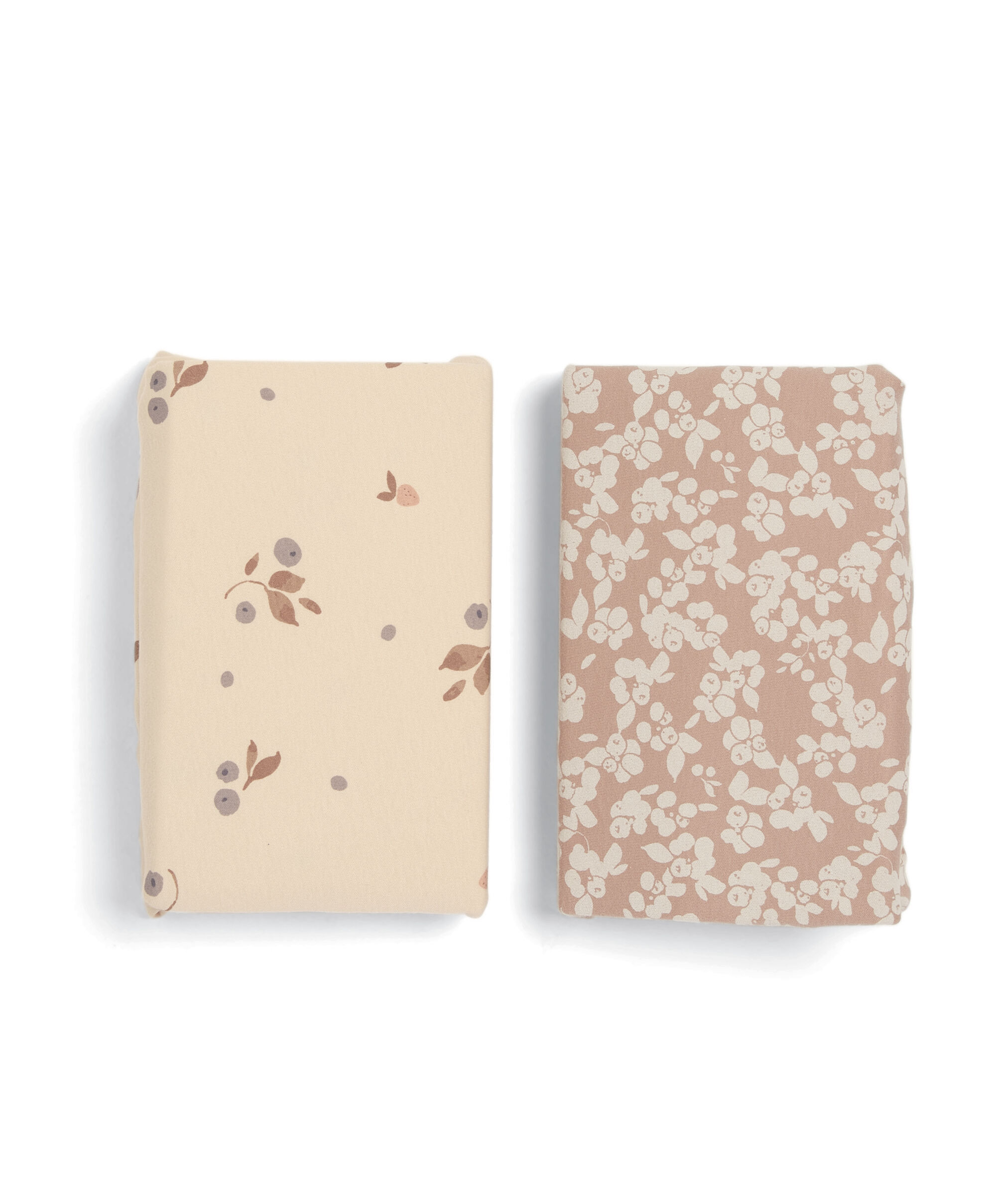Cotbed Fitted Sheets (2 Pack) &ndash; Berry/Peony image number 3