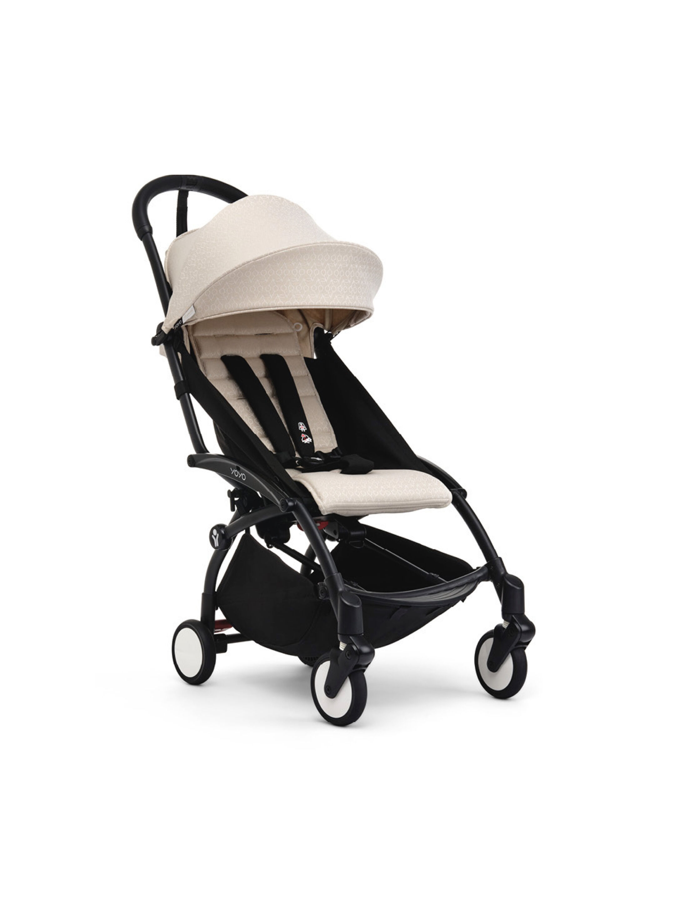 YOYO2 Stroller Black Frame with Bonpoint Beige 6+ Colour Pack image number 1