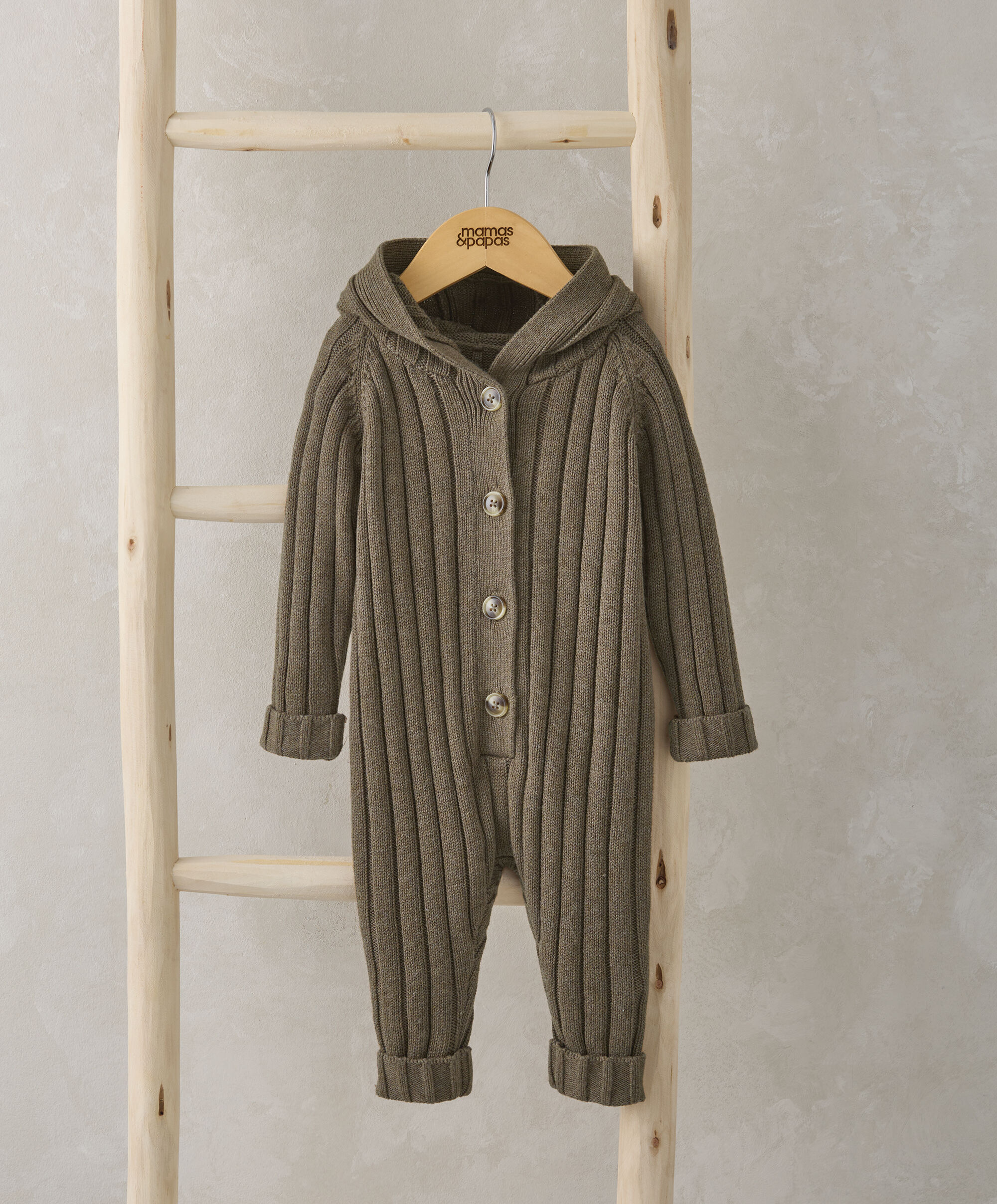 Chunky Knitted Romper - Sand image number 1