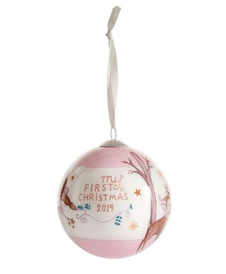 My First Christmas 2019 Bauble - Pink