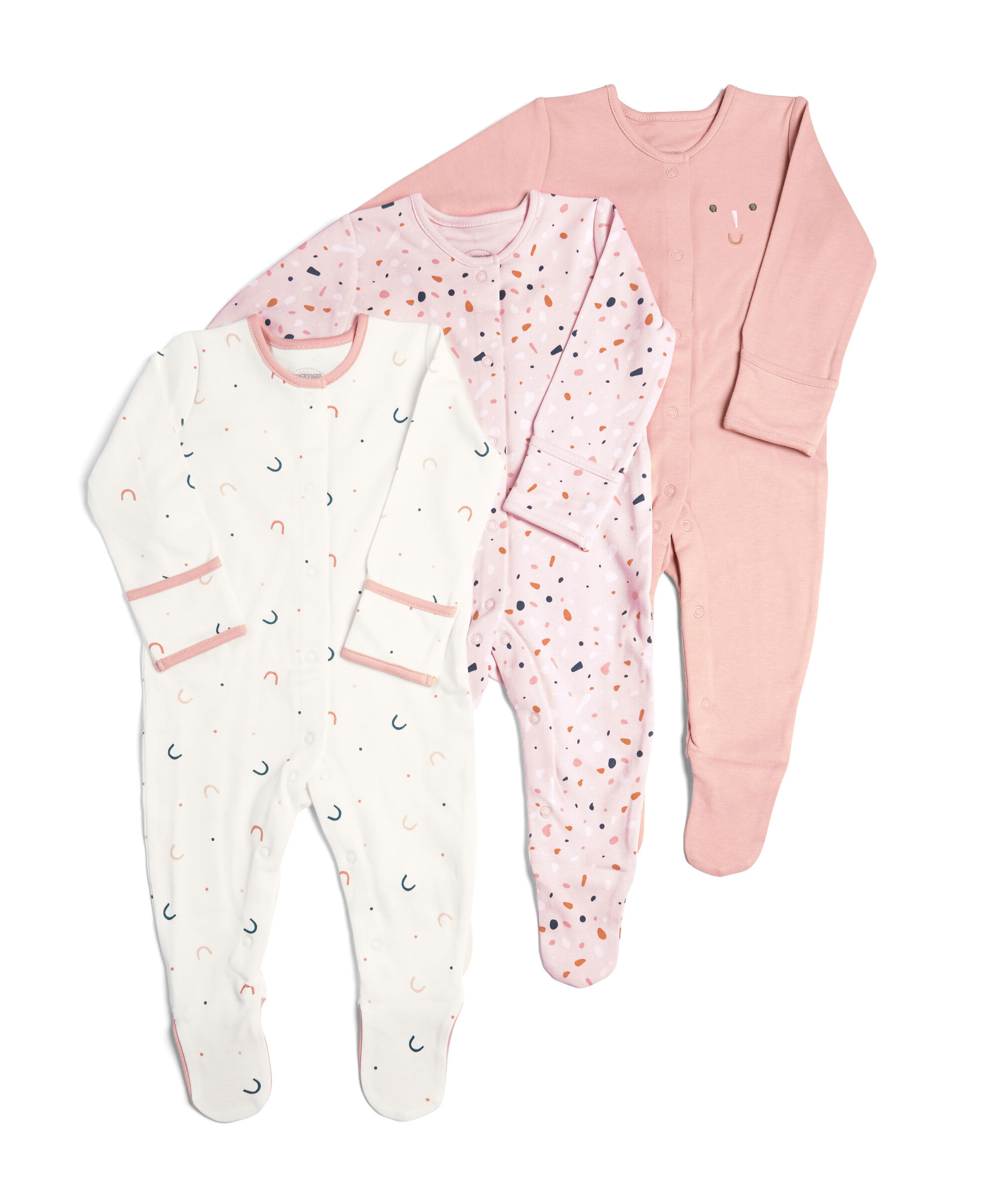 Geo Sleepsuits 3 Pack image number 1
