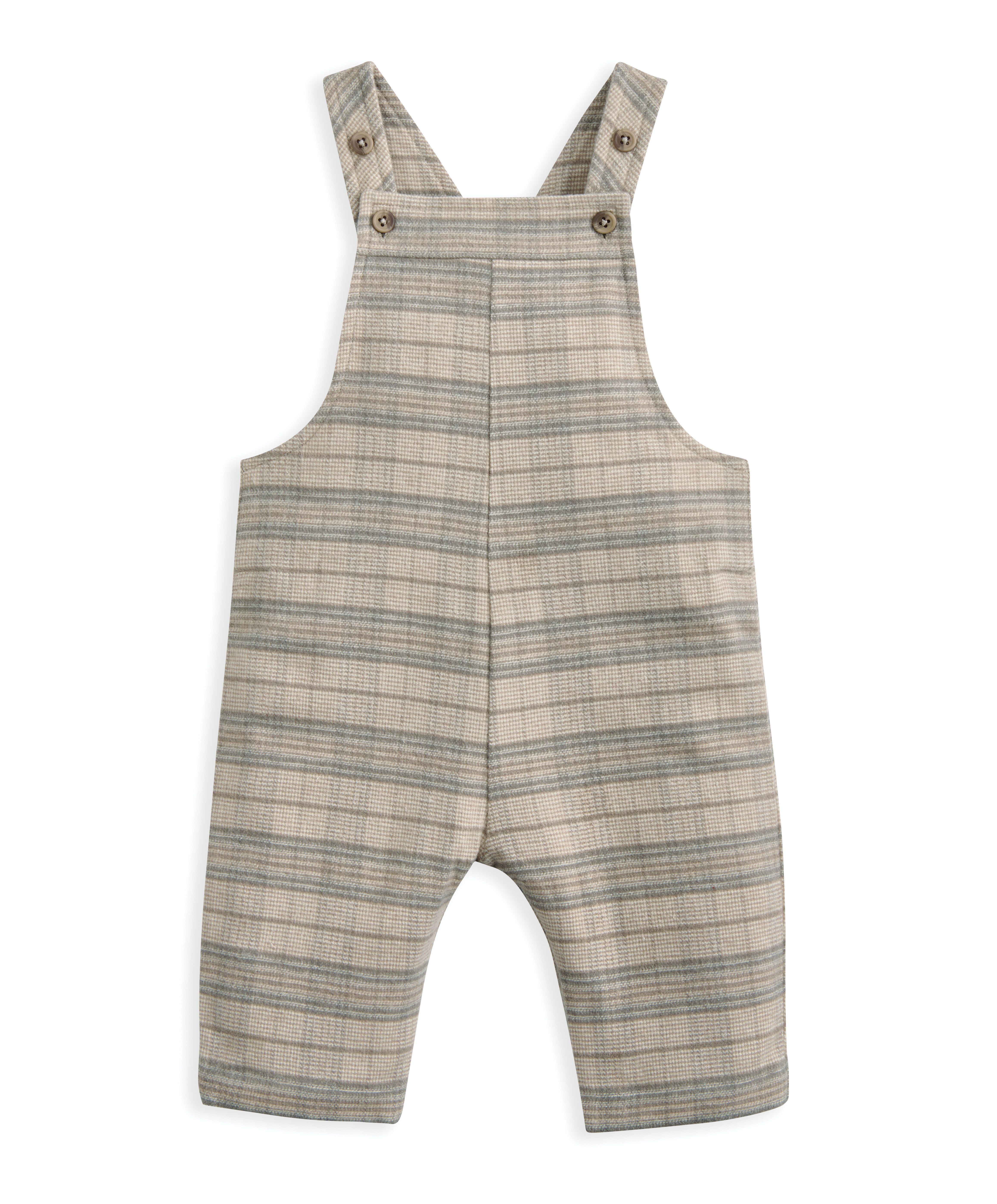 2Pc Check Dungaree Set image number 3