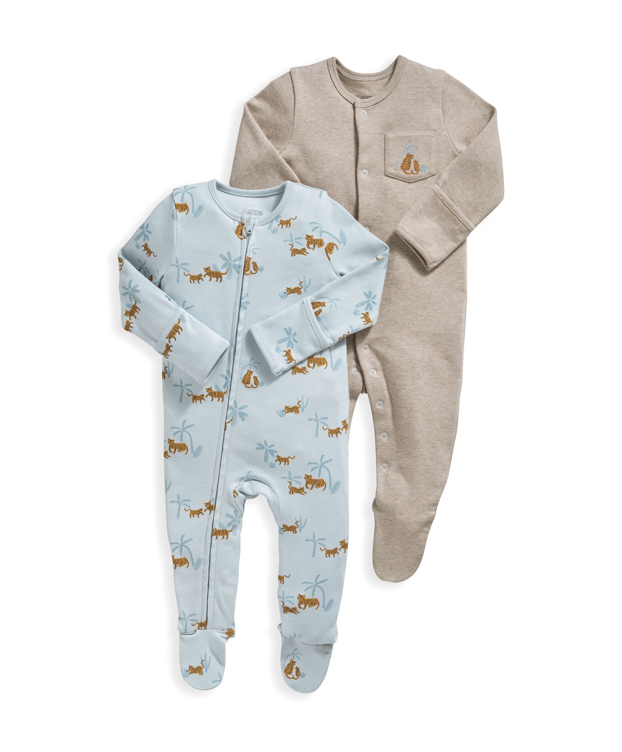 2 Pack Tiger Talk Sleepsuits image number 2