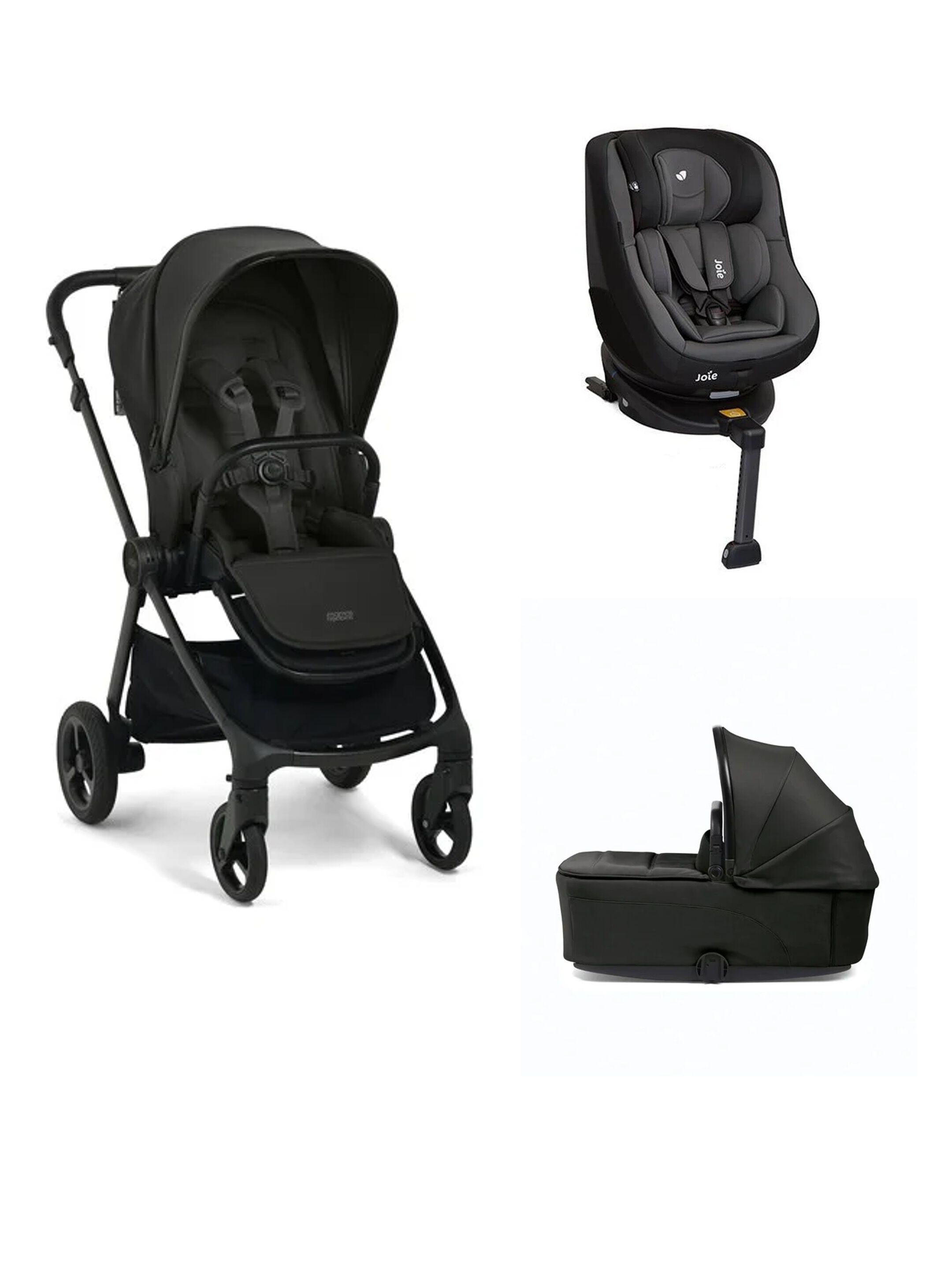 Vardo Noir Pushchair 3 Piece Bundle with Joie Car Seat