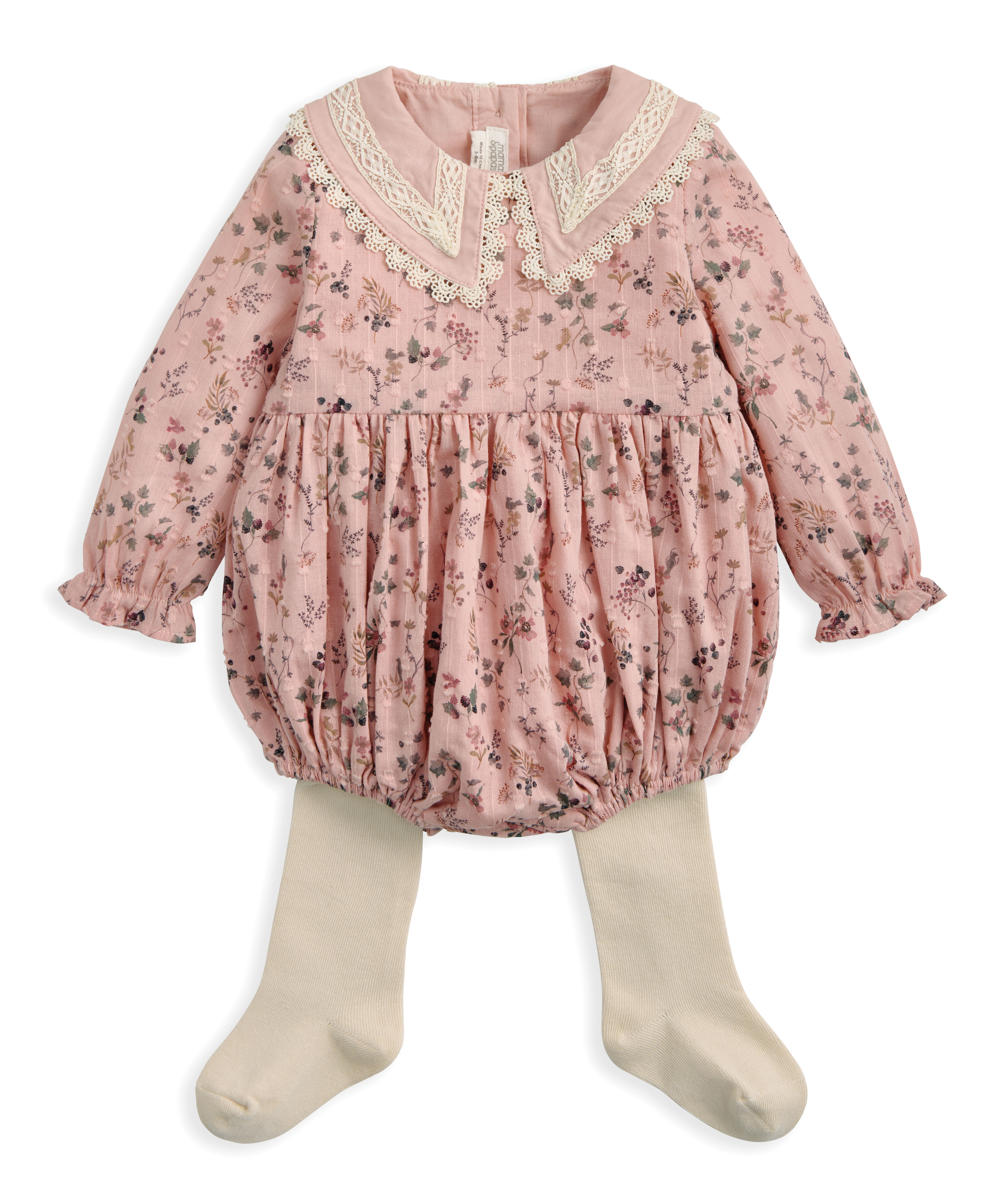 2Pc Short Romper &Tights image number 2