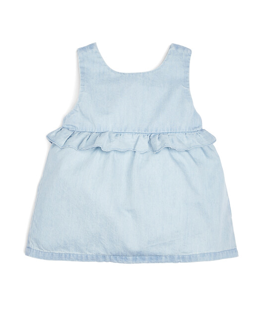 Chambray Frill Blouse image number 1