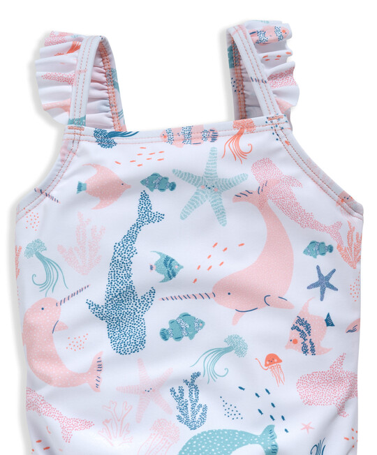 Narwhal Print Swimsuit image number 3
