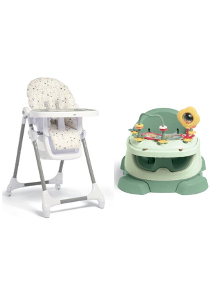 Baby Bug Eucalyptus with Terrazzo Highchair image number 1