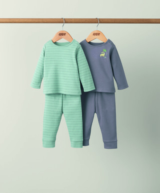 2 pack Dinosaur Tesselation Jersey Pyjamas
