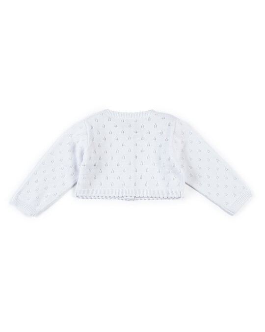 Fine Knit Cardigan - White image number 2