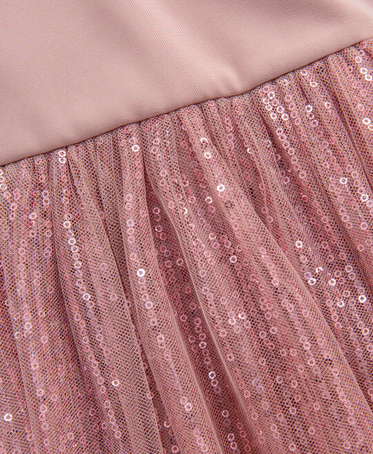 Pink Sequin Sleeveless Dress image number 3
