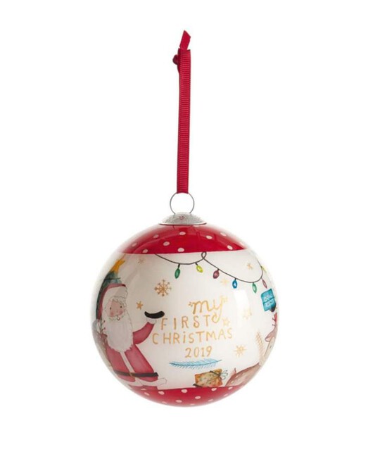 BAUBLE RED XMAS WISHES 2020 image number 1