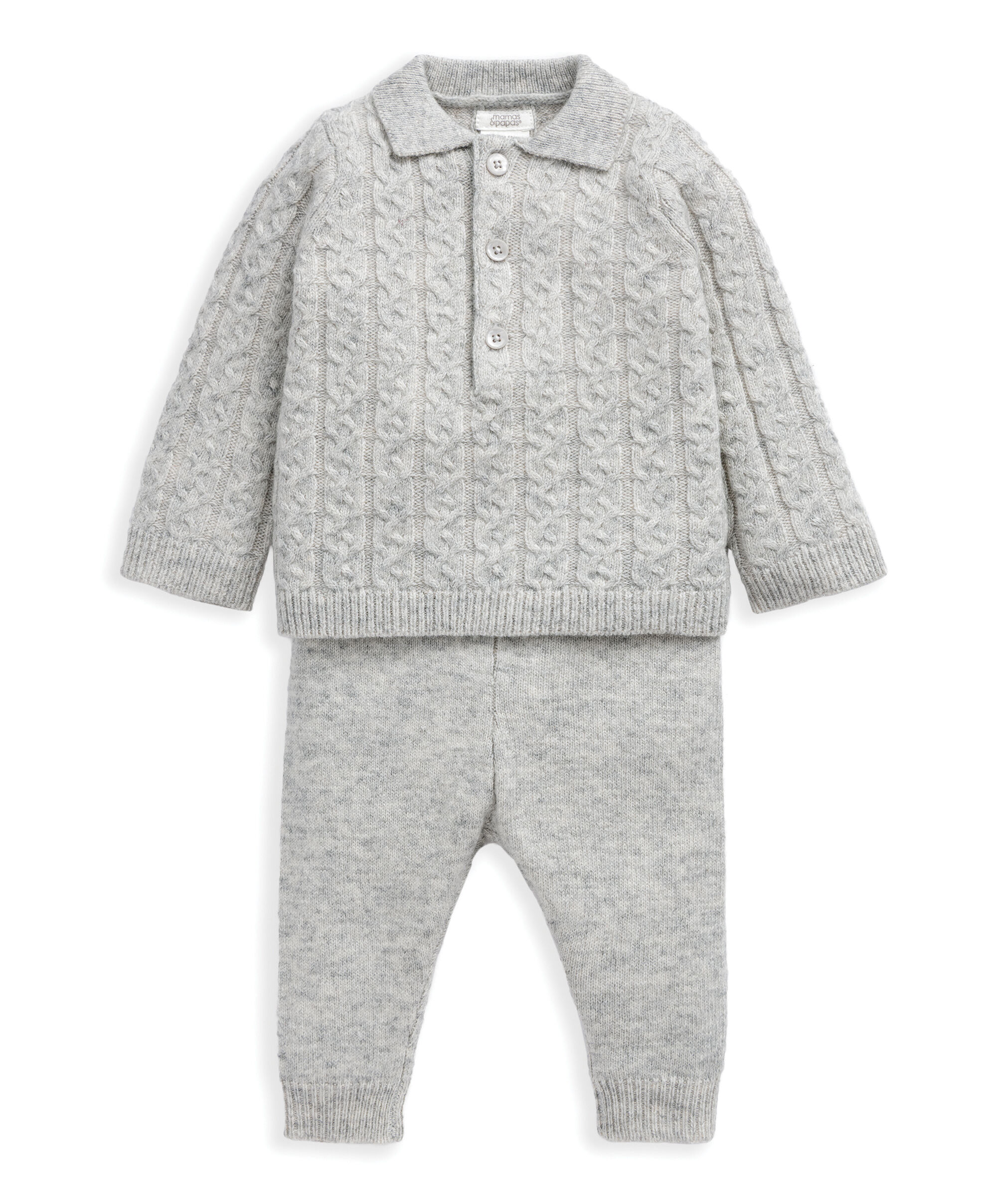 Cable Knit Jumper & Trouser Outfit Set image number 2