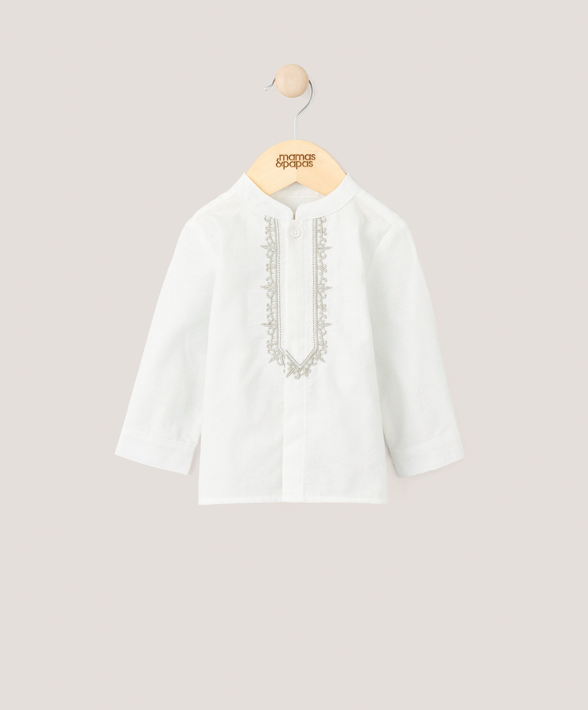 Eid Embroidered Shirt - White image number 1