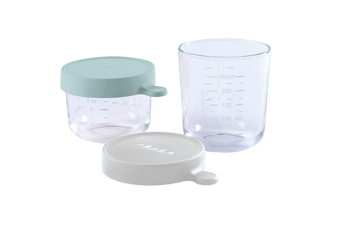 Beaba Conservation Jar Glass Set of 2 150ml / 250ml image number 1