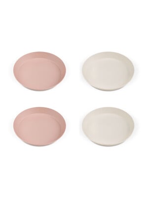 Citron Bio Based Plate Set of 4 - Pink/Cream
