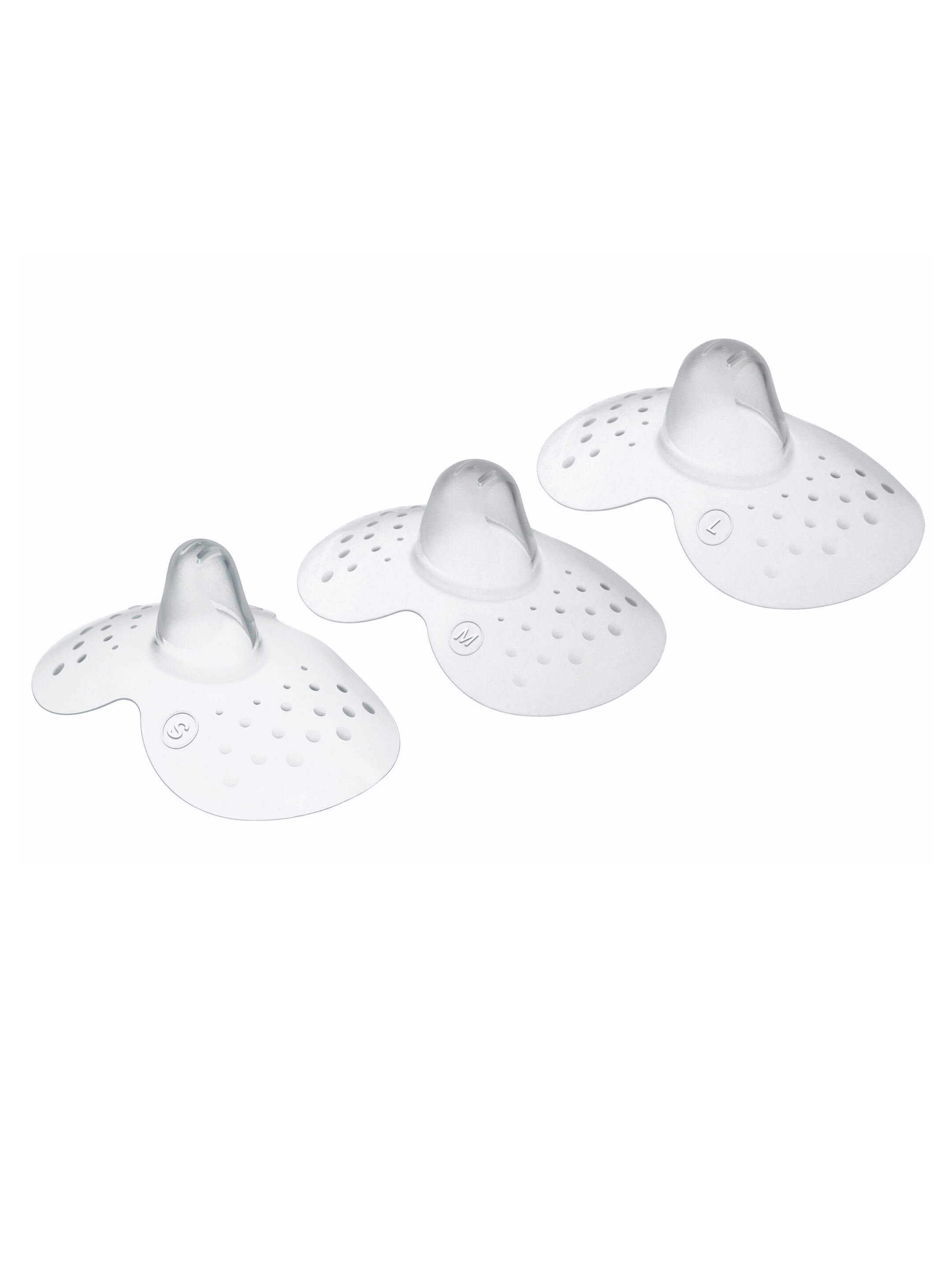 Mam Baby Nipple Shield  Breastfeeding - 0 M+ | Clear  Clear  - Size- S | Pack of 3 image number 1