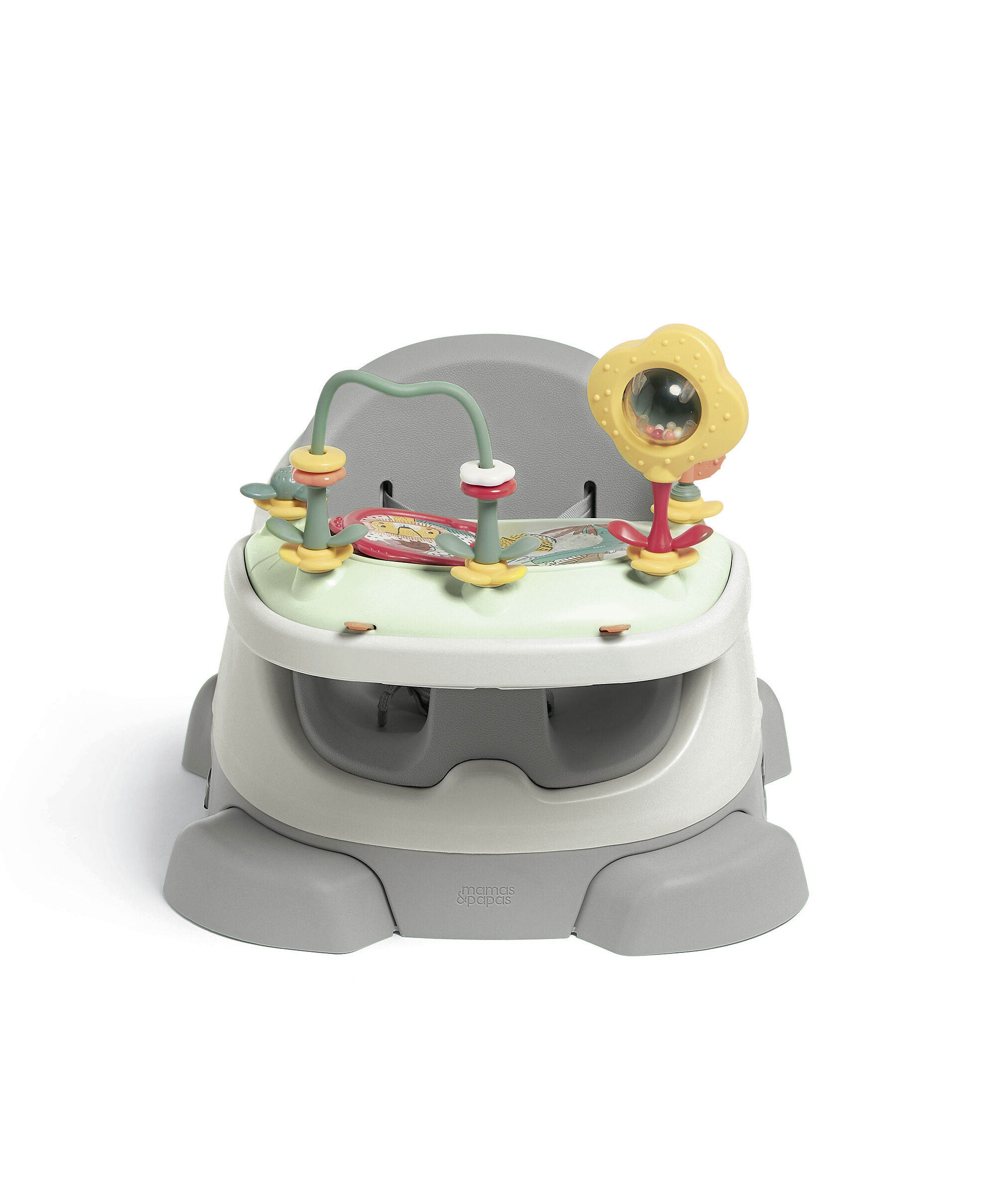 Bug 3-in-1 Floor & Booster Seat with Activity Tray - Pebble image number 3