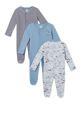 Nauitical Sleepsuits 3 Pack