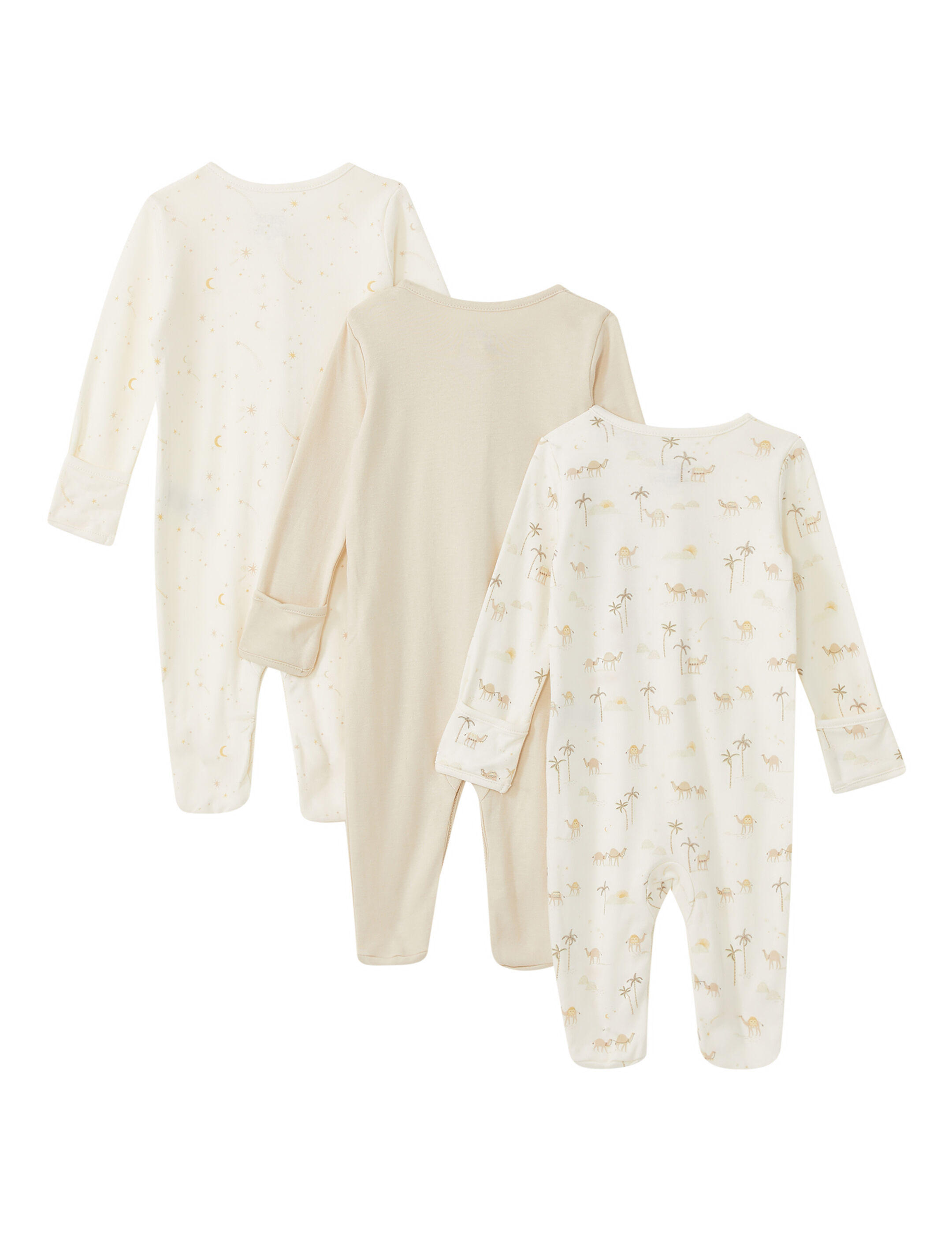 3 Pack Desert Sky Sleepsuits image number 3