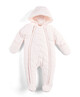 Pink Quilted Pramsuit image number 1