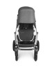 Uppababy - Vista V2 Stroller- Jordan (Charcoal/grey mélange fabric/silver/black leather) image number 3