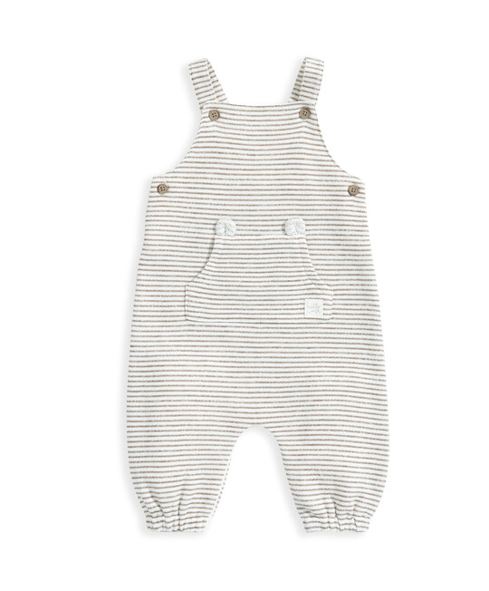 Stripe Dungarees & Bodysuit Outfit Set image number 4