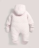 Quilted Pramsuit Pink- 0-3 image number 3