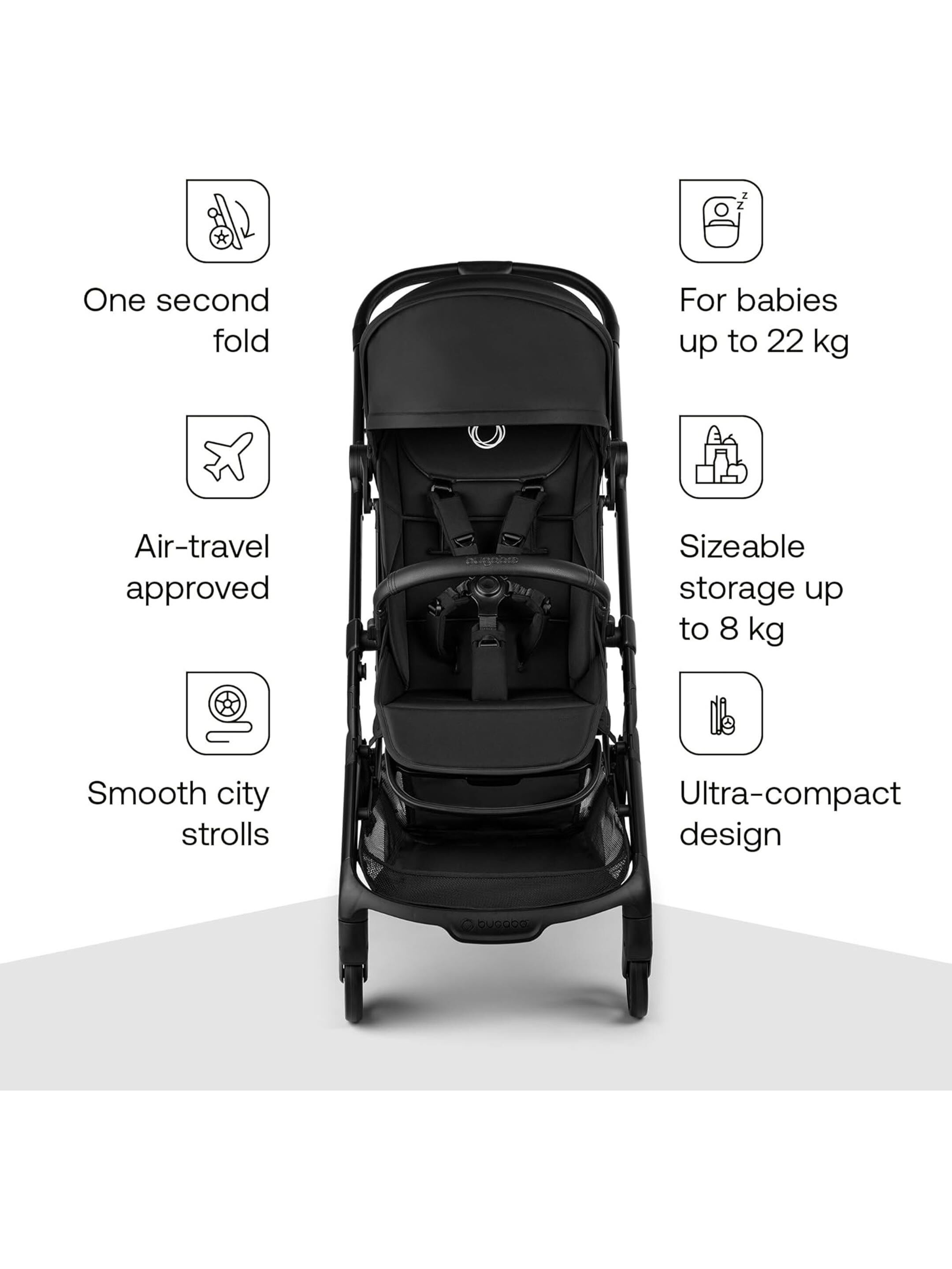 Bugaboo Butterfly 2 Complete Stroller - Black image number 2