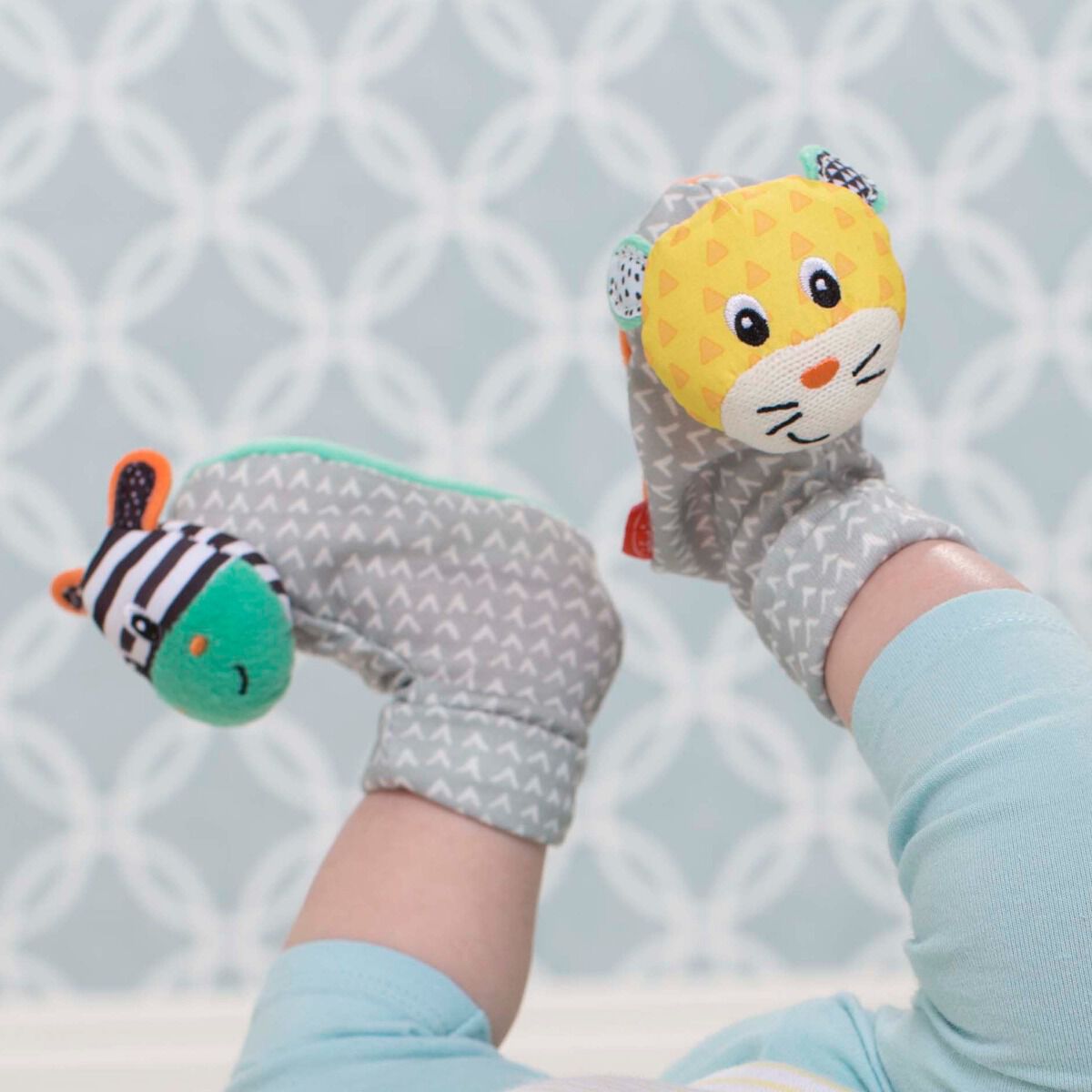 Infantino - Foot Rattles - Zebra/Tiger image number 4