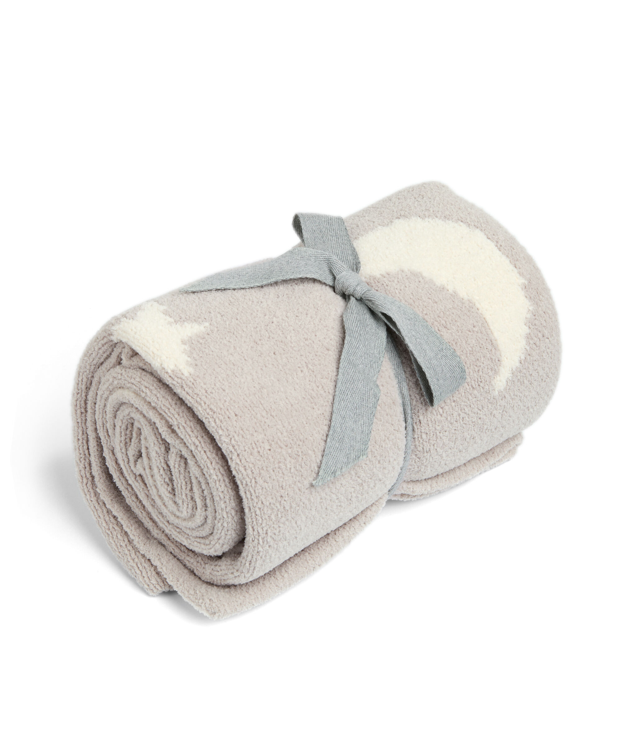 Chenille Blanket - Neutral Moon/Star image number 1