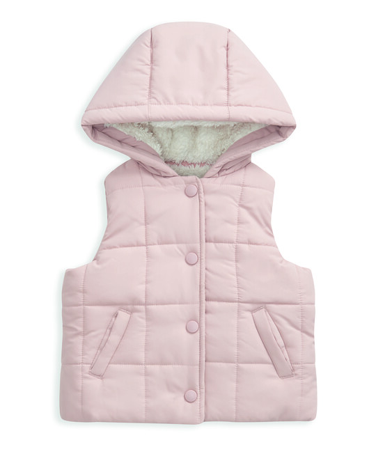 Padded Gilet Pink Hooded Gilet River Island Girls Padded Hooded