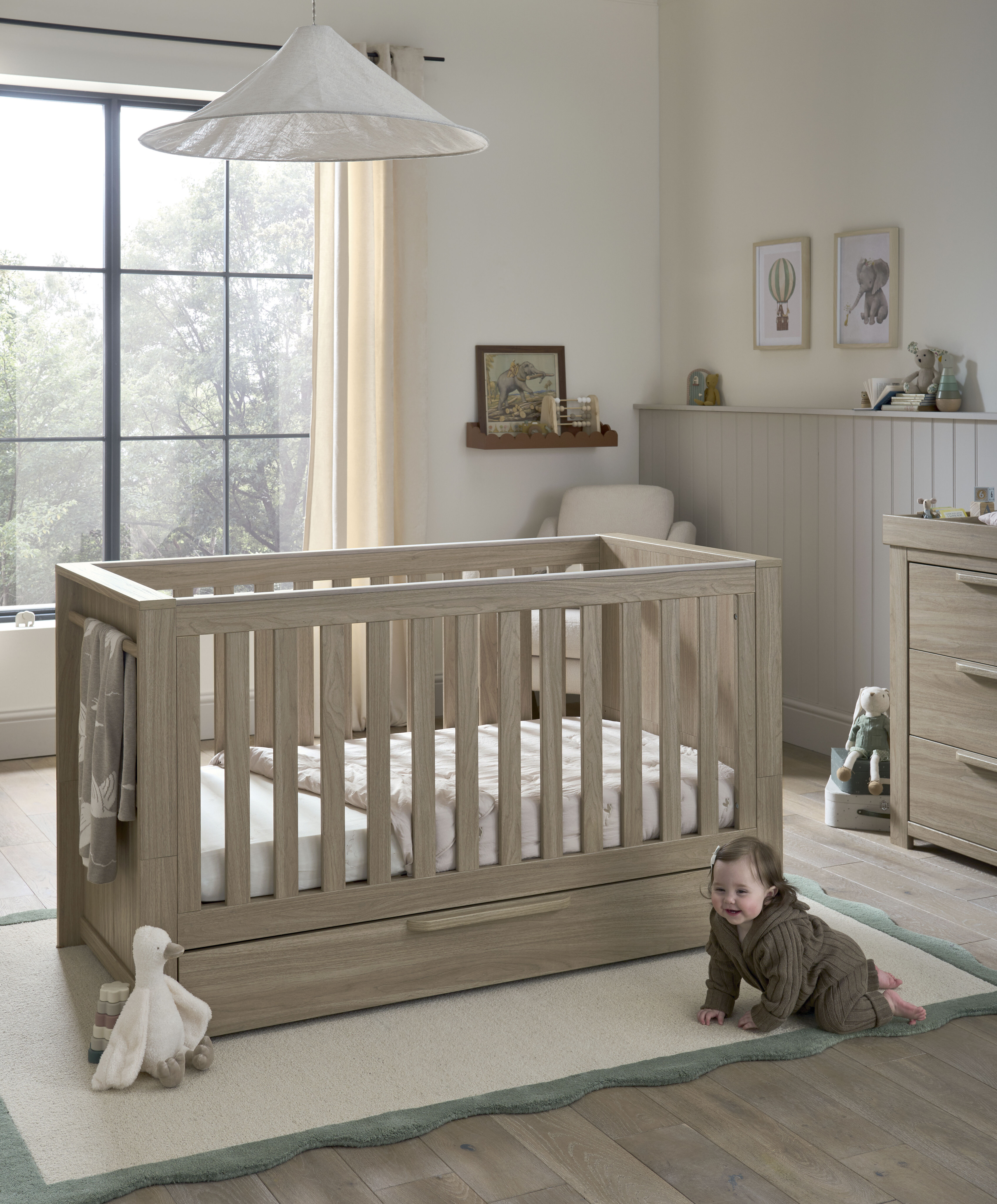 Franklin Cotbed - Oak image number 1