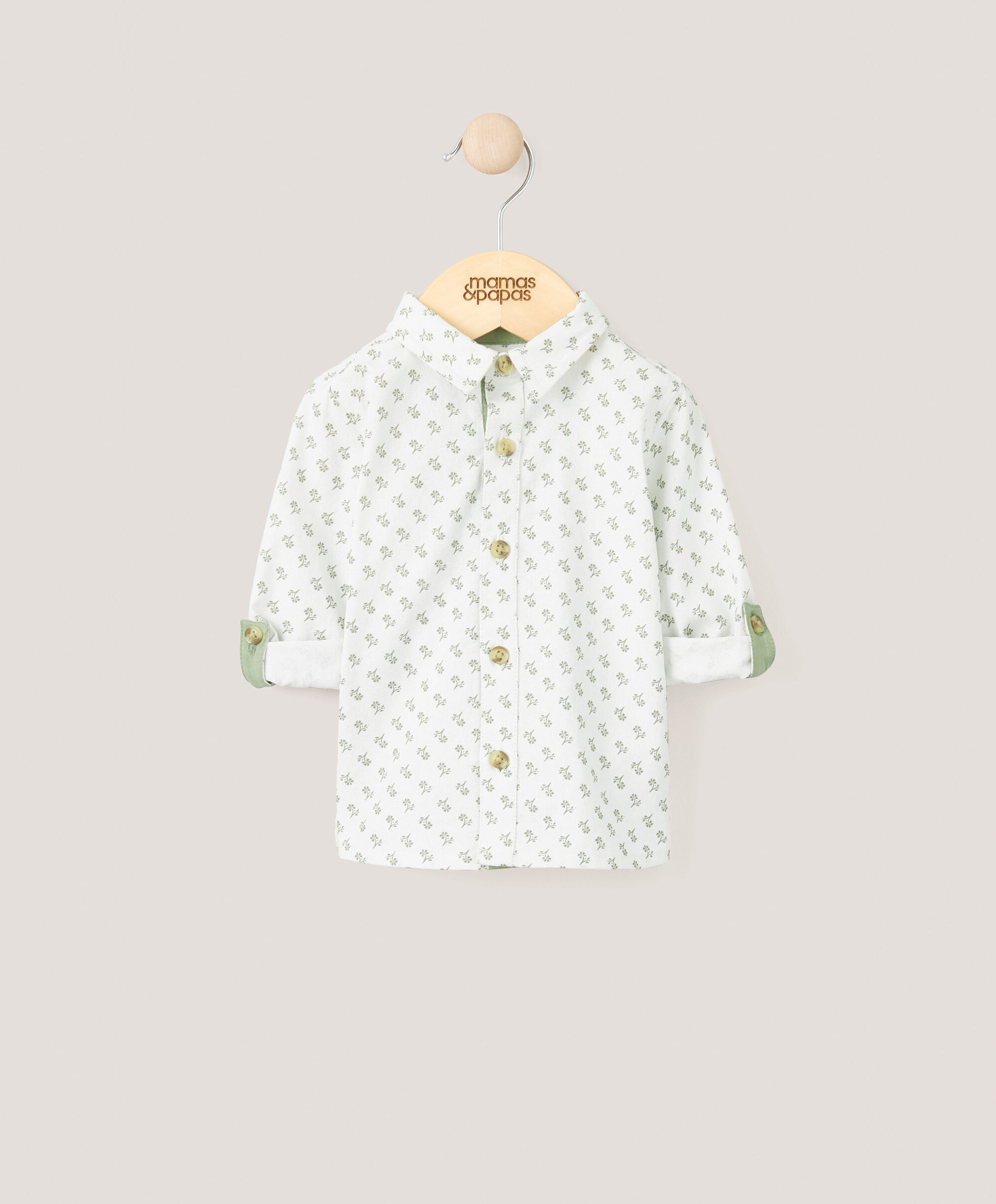 Block Print Shirt - Green image number 1