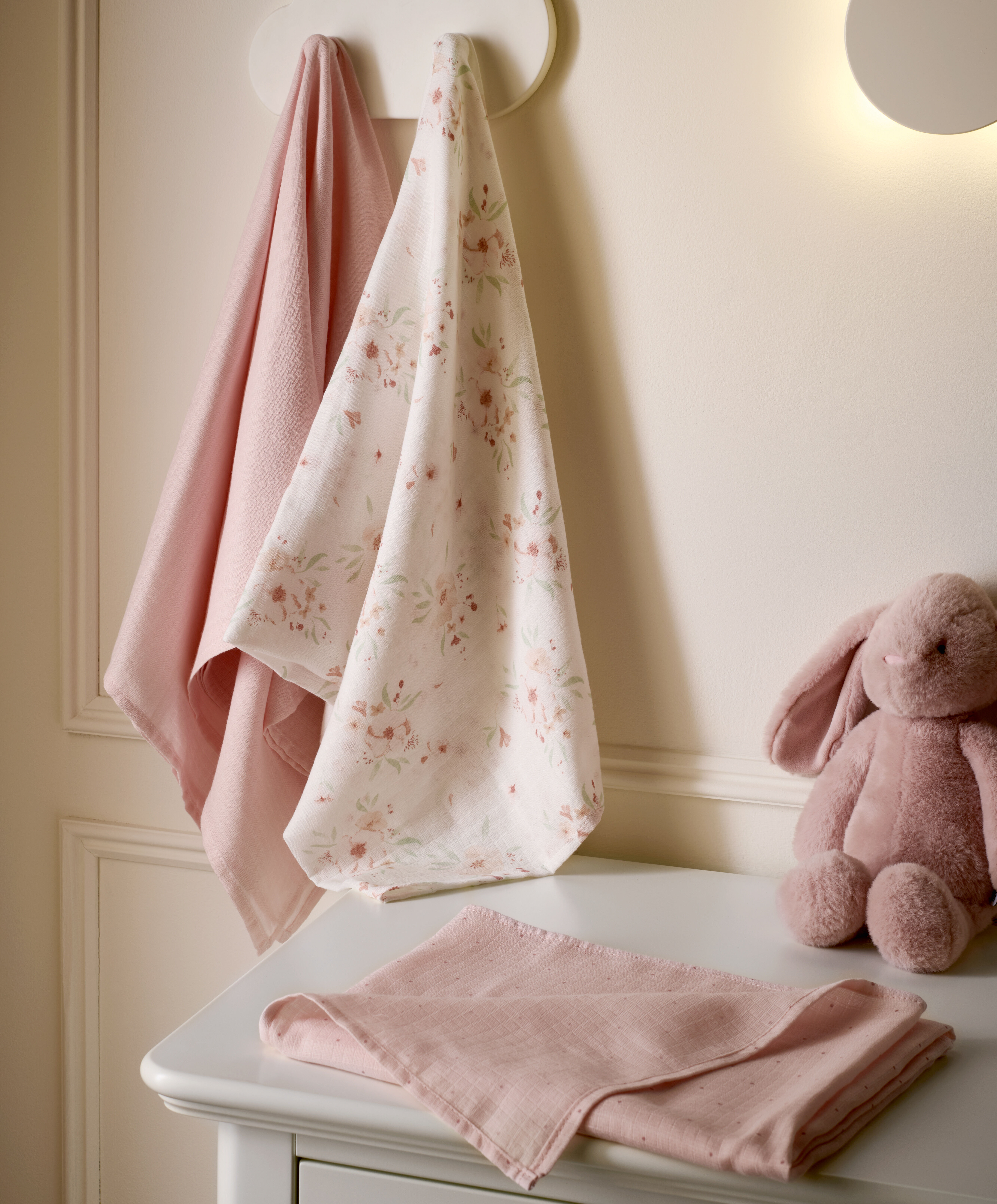 Large Floral Muslin Squares - 3 Pack image number 3