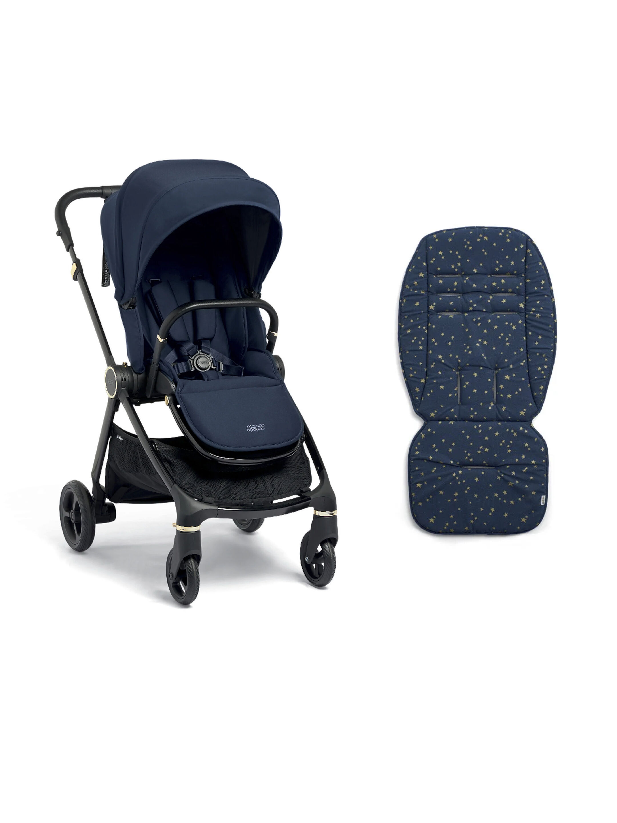 Strada Midnight Pushchair with Midnight Sky Memory Foam Liner