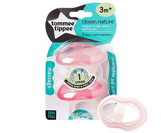 Buy Tommee Tippee Closer to Nature Stage Teether (2 Pack) Pink